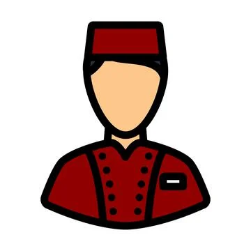 Hotel Boy Icon Stock Illustration