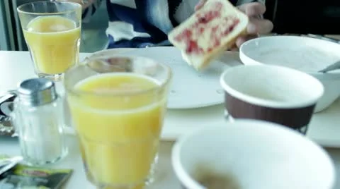 Hotel Breakfast Stock-Footage 10854151