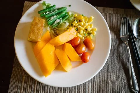 Hotel breakfast 库存照片