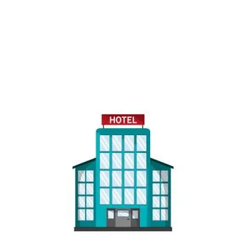 Hotel building icon Ilustración de archivo