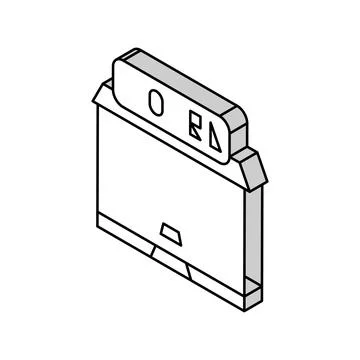 Hotel building isometric icon vector illustration Ilustración de archivo