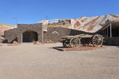 Hotel built inside an old Opal Underground mine in Coober Pedy South Australi Stock Photos