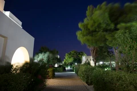 Hotel complex in greece. Stock Photos