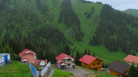 Hotel complex in the mountains Video stock 315599575