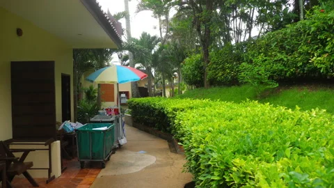 Hotel complex Thailand Video stock 204029799