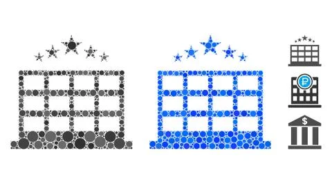 Hotel Composition Icon of Circles イラスト素材