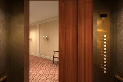 Hotel Corridor 1 Stock Footage 544569