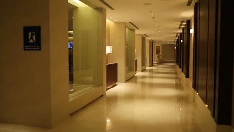 Hotel Corridor Stock Footage 126892227