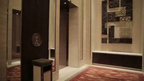 Hotel in corridor Stock Footage 126954916