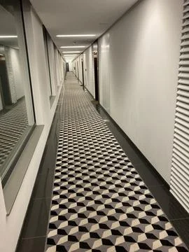 Hotel corridor Stock Photos