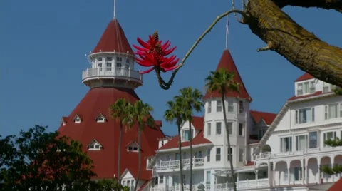 Hotel Del Coronado pull Stock Footage 10888530