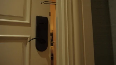 Hotel Door Closing Stock Footage 102574000