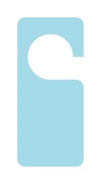 Hotel door label vector isolated on white Stock Illustration