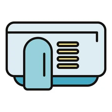 Hotel doorbell intercom system communication device Stock Illustration