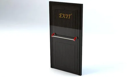 Hotel Emergency Exit Door 3D Model