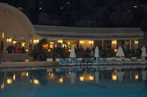 Hotel evening Stock Photos