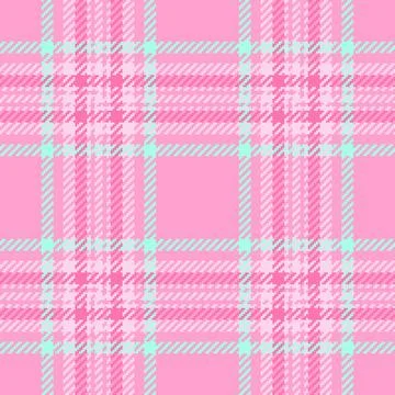 Hotel fabric check pattern, canvas texture textile seamless. Dining room pl.. Stock Illustration