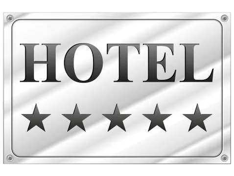 Hotel five stars Stock Illustration