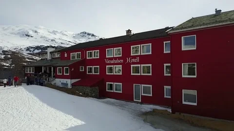 A hotel in Flåm Vídeo Stock 76212896