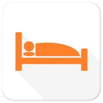 Hotel flat icon Stock Illustration