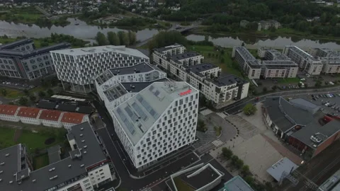 Hotel fly by Stock Footage 215637393