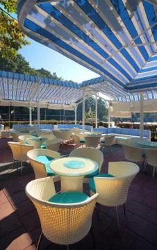 Hotel garden 스톡 사진