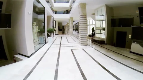 Hotel hall panoramic shot 5 star 库存影片 44474449