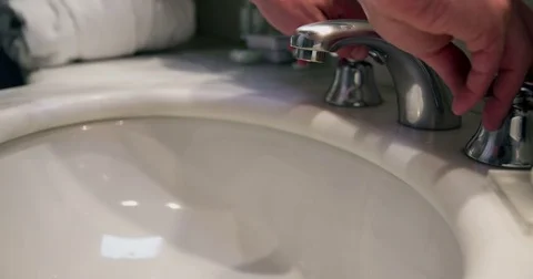 Hotel hands washing Stock Footage 71076691