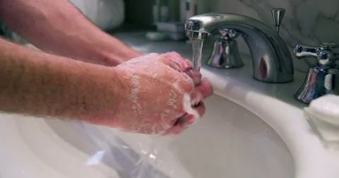 Hotel hands washing Stock Footage 71076740