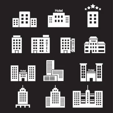 Hotel icon Stock Illustration