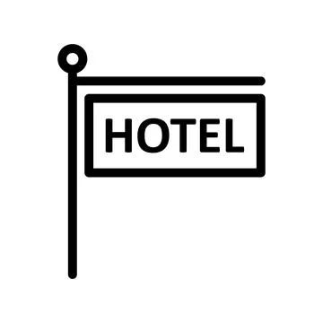 Hotel icon Stock Illustration