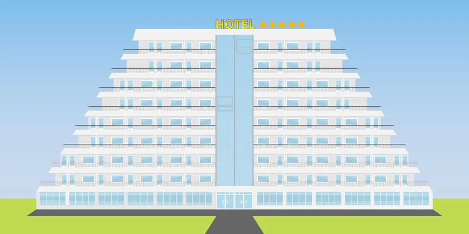 Hotel icon Stock Illustration