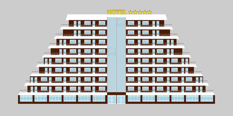 Hotel icon Stock Illustration