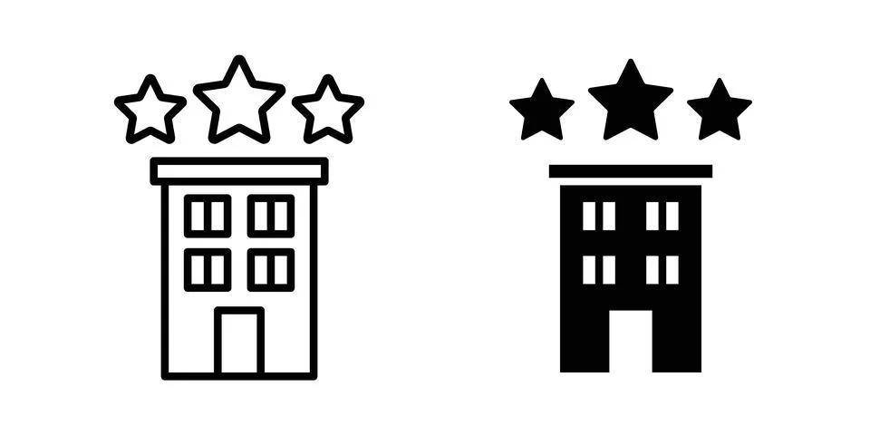 Hotel icon or illustration vector symbols Stock Illustration