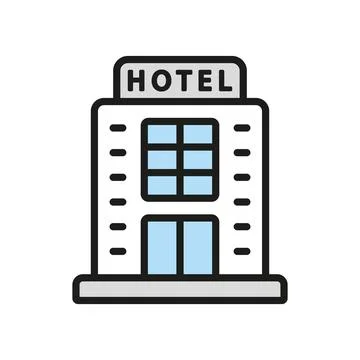 Hotel icon vector design templates simple and modern Stock Illustration