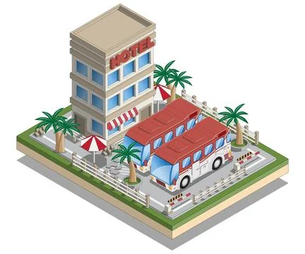 Hotel. Stock Illustration