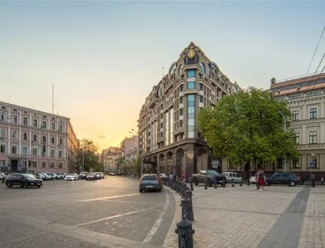 Hotel Intercontinental on Sofievska Square Stock-Fotos