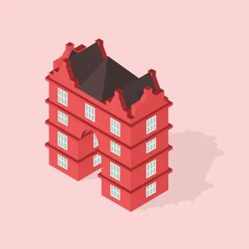 The hotel isometric Stock Illustration