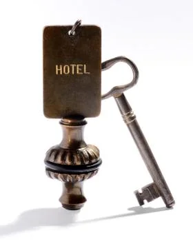 Hotel key Stock Photos