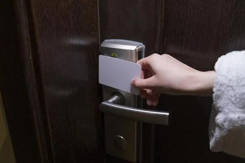 Hotel key. Stock Photos