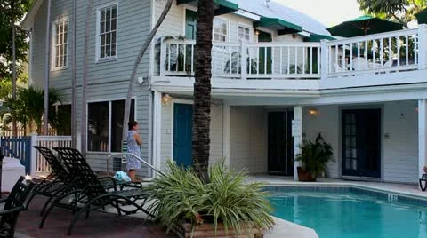 Hotel in Key West Stock Footage 21768069