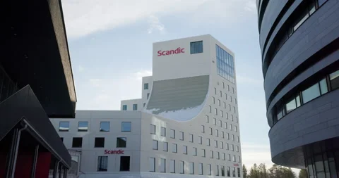 Hotel in Kiruna Stock Footage 220813124