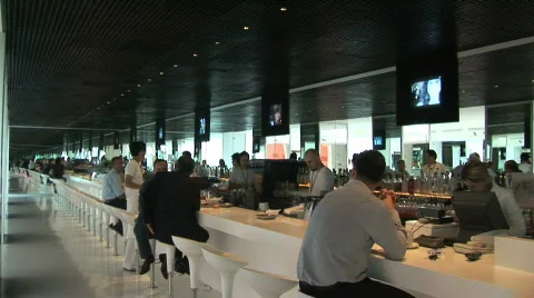 Hotel lobby bar Stock Footage 644884