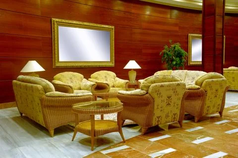 Hotel lobby Stock Photos
