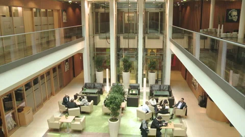 Hotel lobby timelapse Stock Footage 1085084
