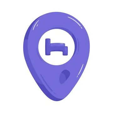 Hotel location Stock Illustration