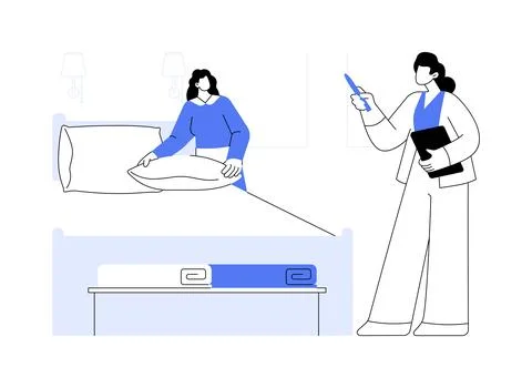 Hotel management abstract concept vector illustration. Stock Illustration