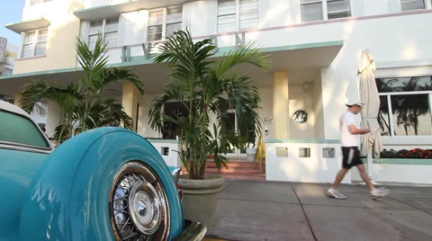 Hotel in Miami Beach Stock Footage 39460649