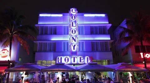Hotel Miami Timelpase 4K Video stock 37166301
