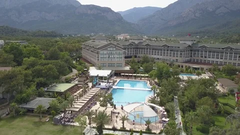 Hotel in mountains. Stock Footage 81105589